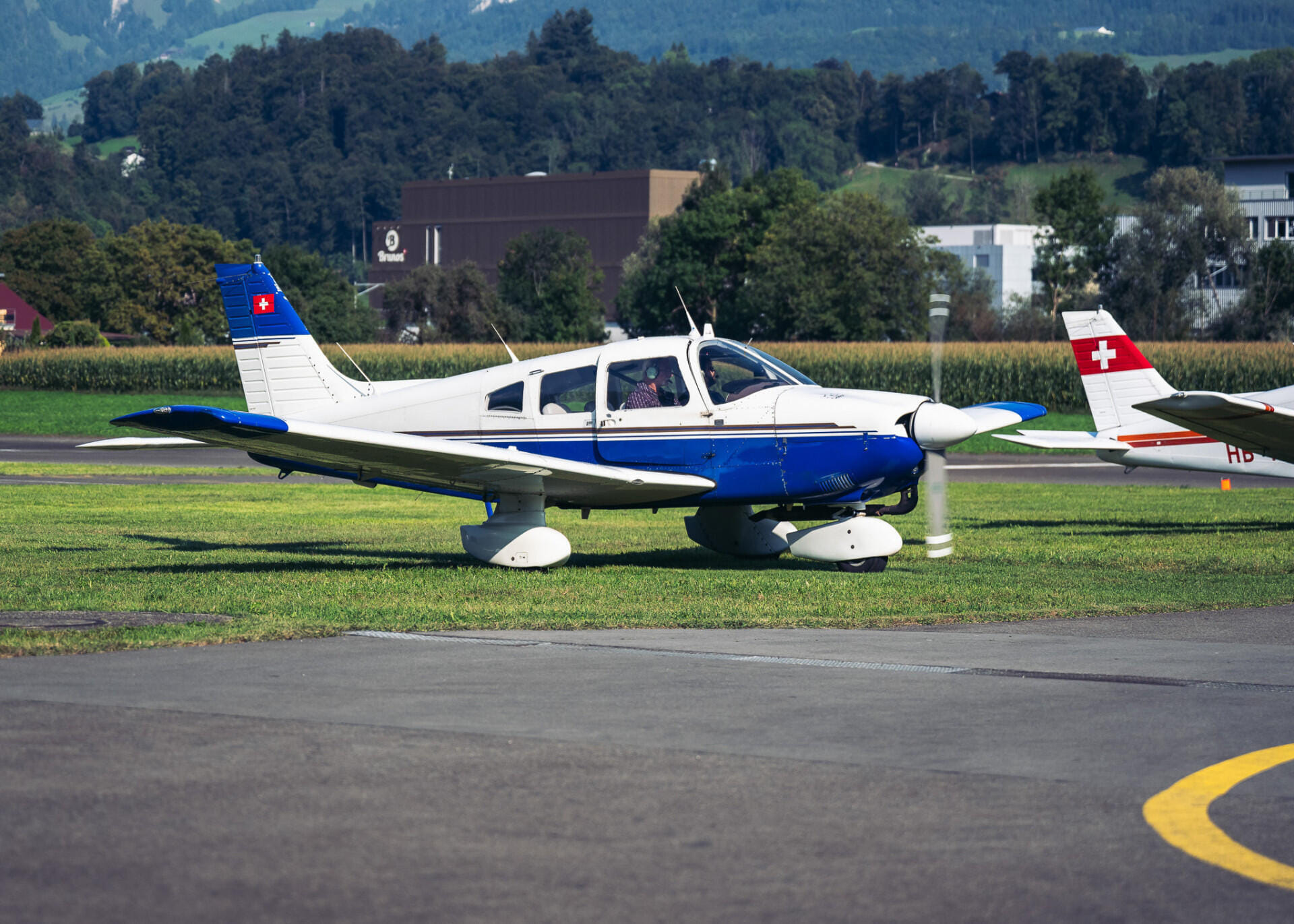 Die Piper der Flugbetriebs AG Sarnen-Kägiswil