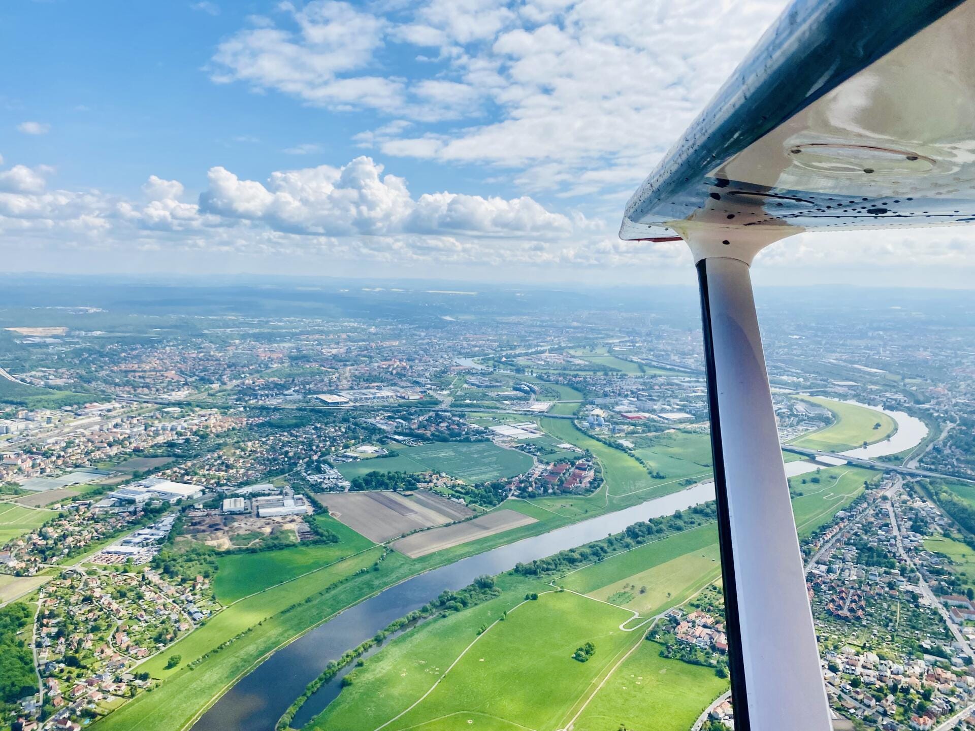 Rundflug ab Chemnitz über das Erzgebirge