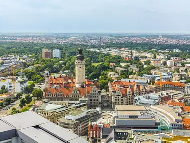 Privatflug: Wochenende in Leipzig