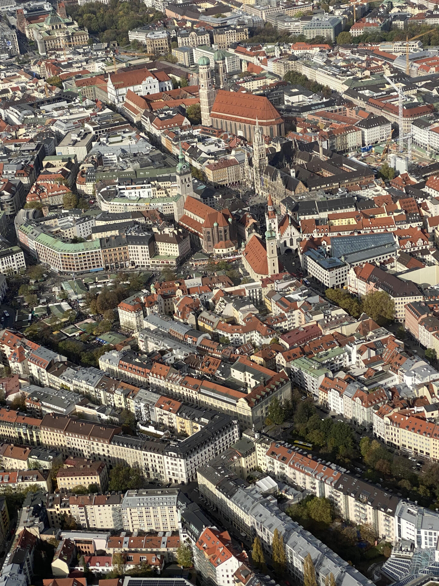 Über der Altstadt von München