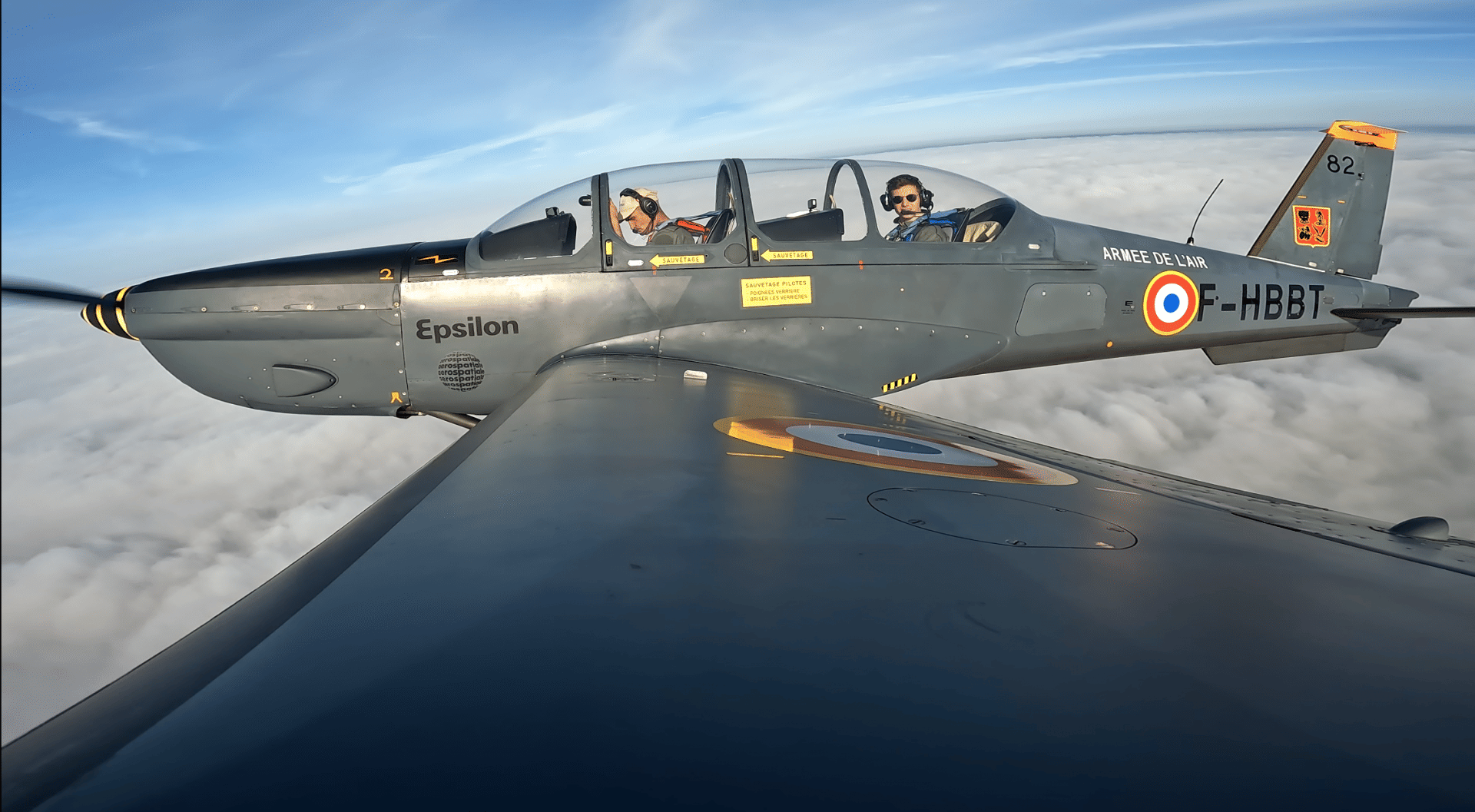 Baptême en Avion Militaire près de Paris