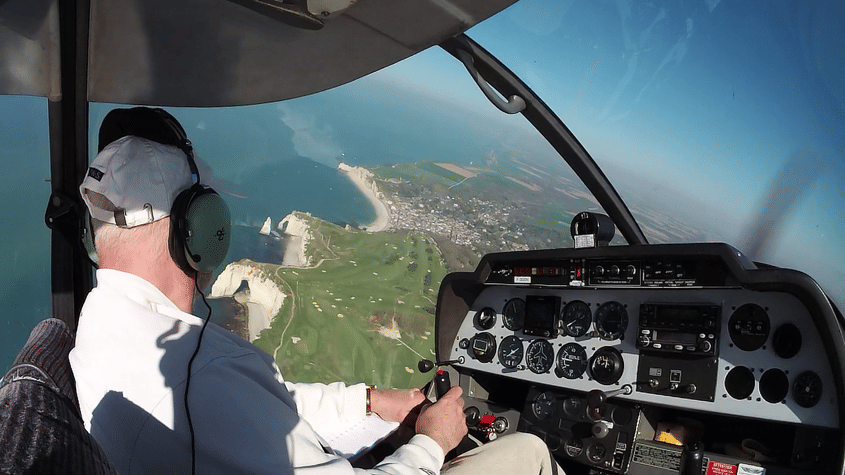 La côte d'Albâtre, jusquà Etretat.