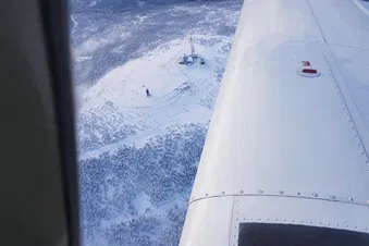 Brocken nach leichtem Schneefall