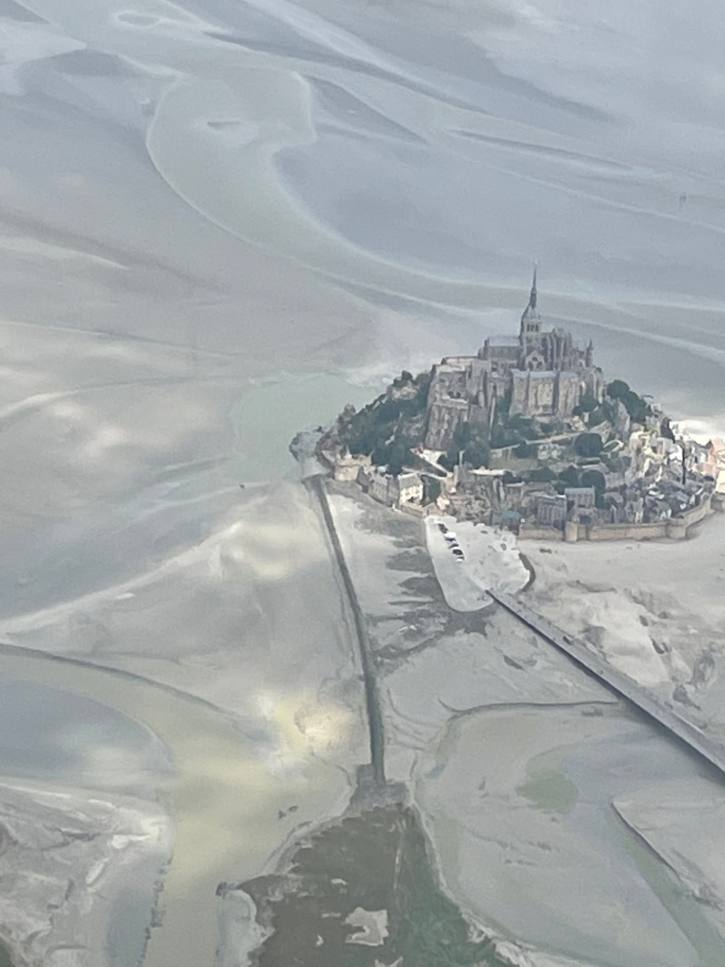 Mont Saint Michel, vue du sud de l'île