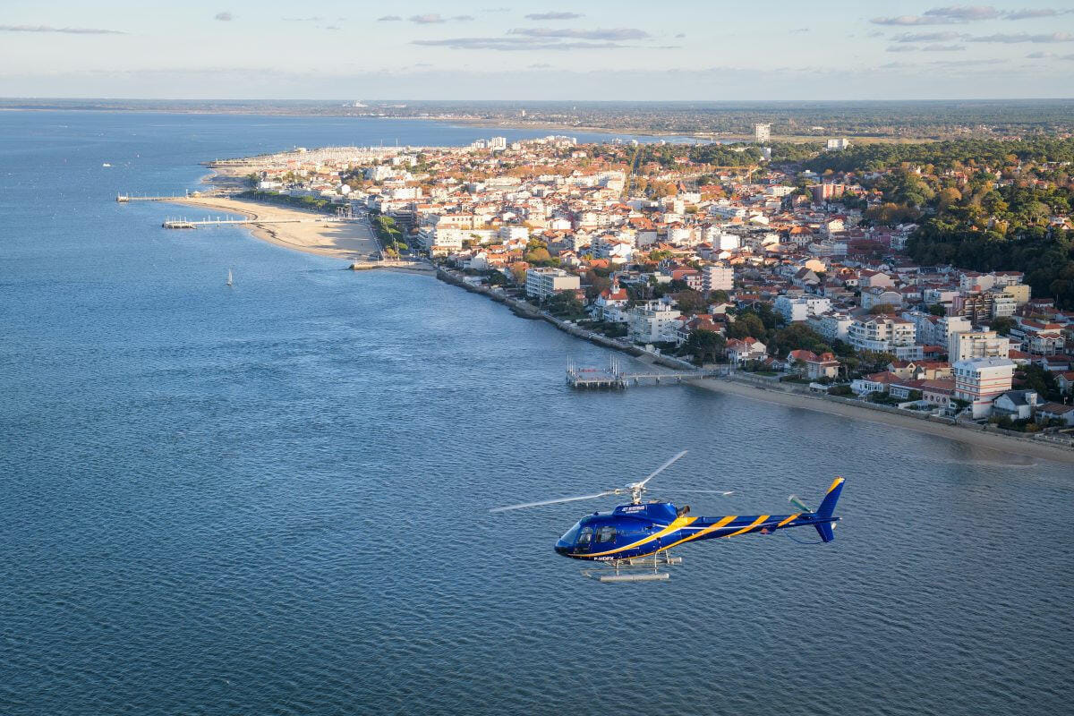 Découvrir Arcachon en Hélicoptère - « Cap Bassin d'Arcachon»