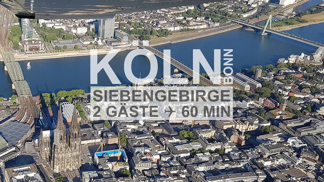 Köln, CGN, Bonn & Siebengebirge (60 Min./ab 2 P.)