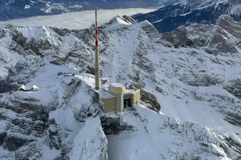 Helicopter: 8200 feet Peaks: Saentis, Rheintal & Appenzell