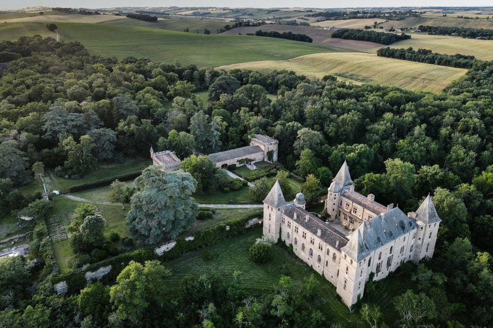 Entre châteaux & villages, vue du ciel