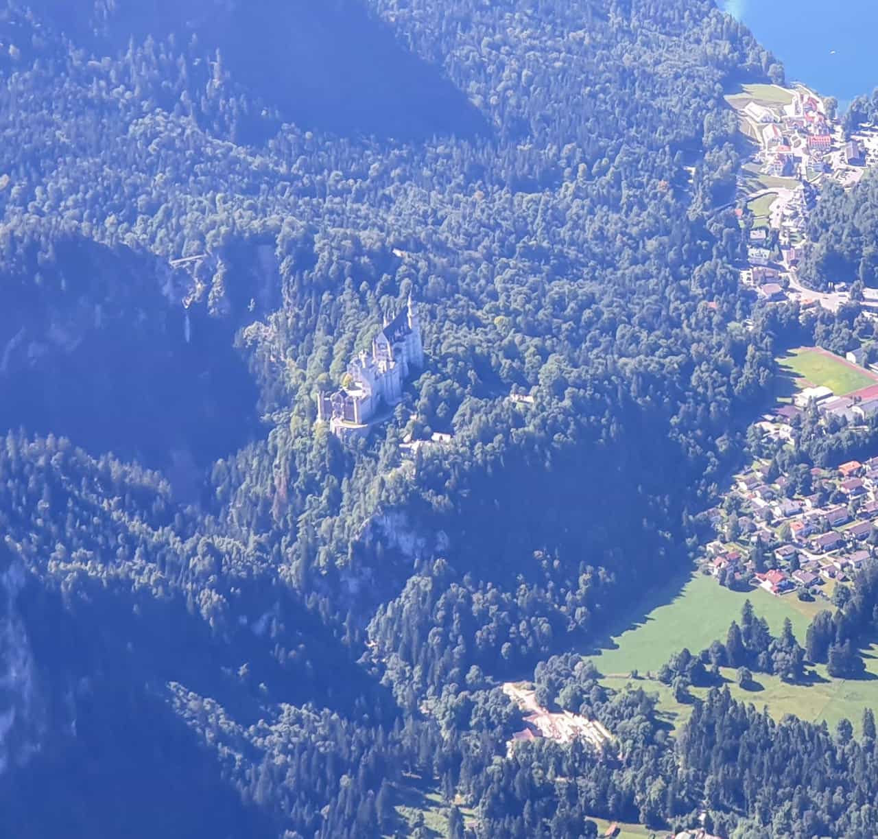 Flugzeug Rundflug Castle Neuschwanstein Lindau sightseeing