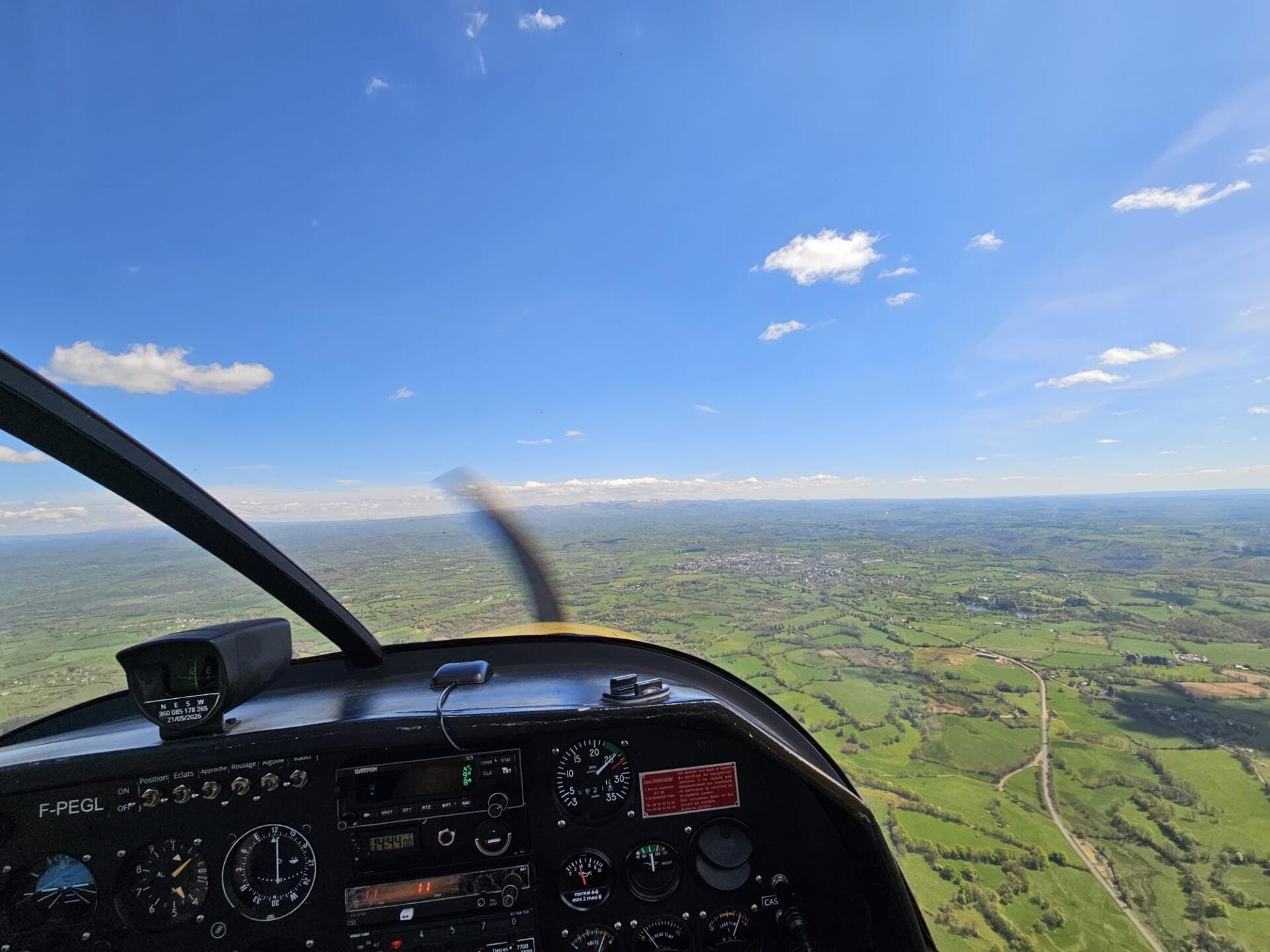 Vue depuis le ciel de la Dordogne et des ses environs