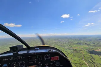 Vue depuis le ciel de la Dordogne et des ses environs