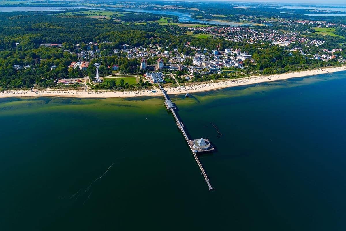 Flug an die Ostsee nach Heringsdorf / Usedom