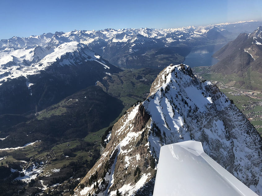 Flug zum grossen und kleinen Mythen und über die Rigi retour