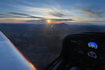 Coucher de soleil sur le Mont Ventoux