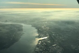 Flug entlang der Ostsee von Rostock bis Wismar, ab Berlin