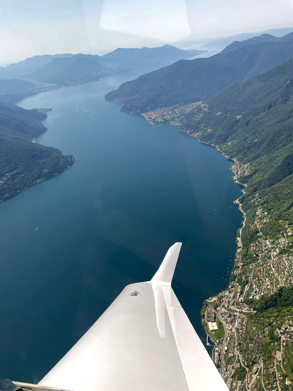 View on the Lago Maggiore due south