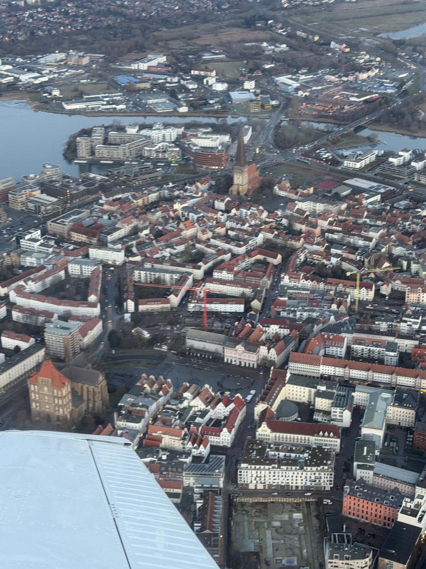 Rundflug über Rostock