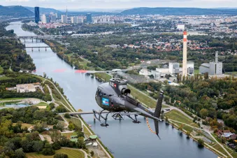 Wien entlang der Donau im Hubschrauber (2 Sitze)