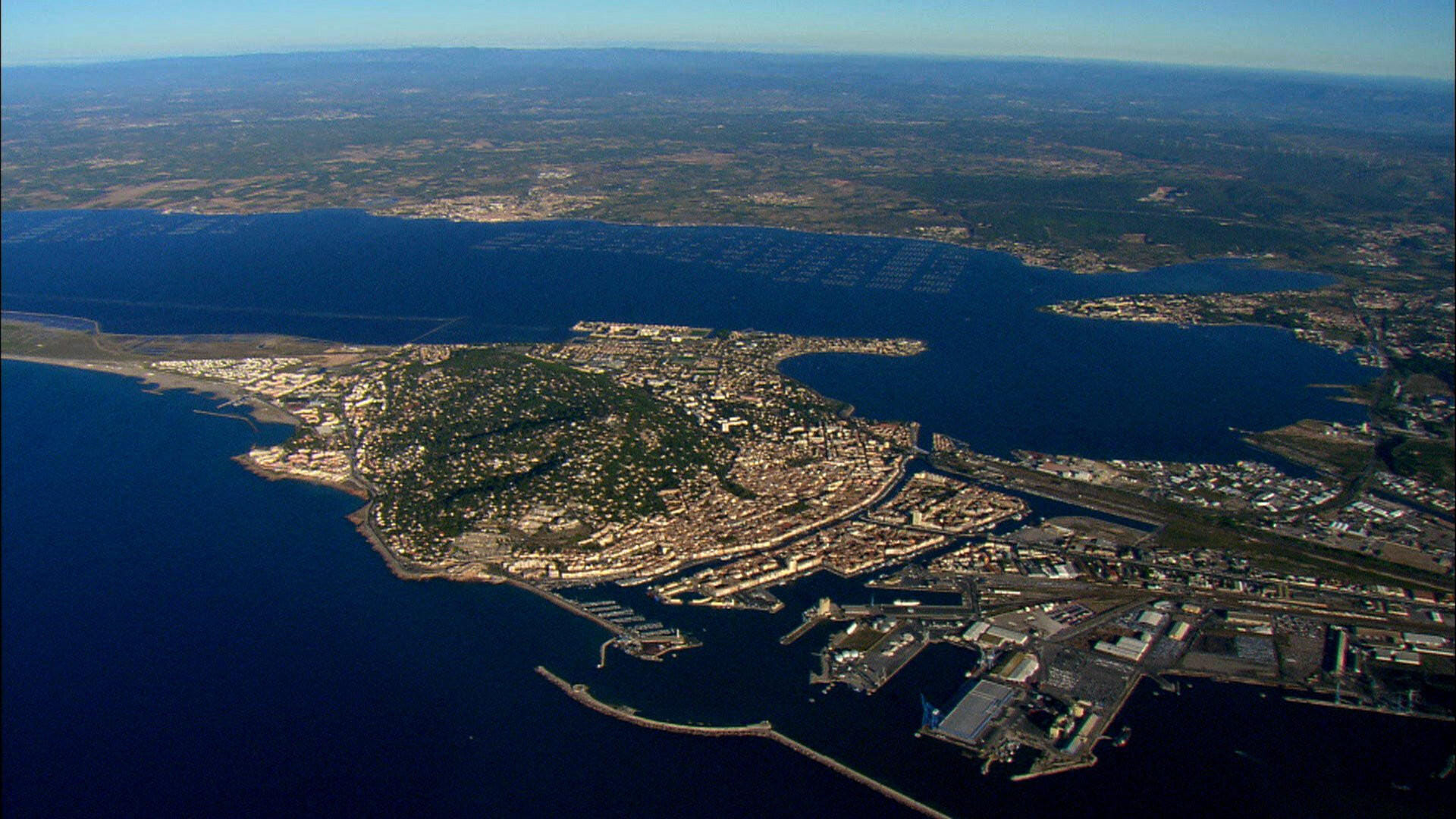 Sète et étang de Thau