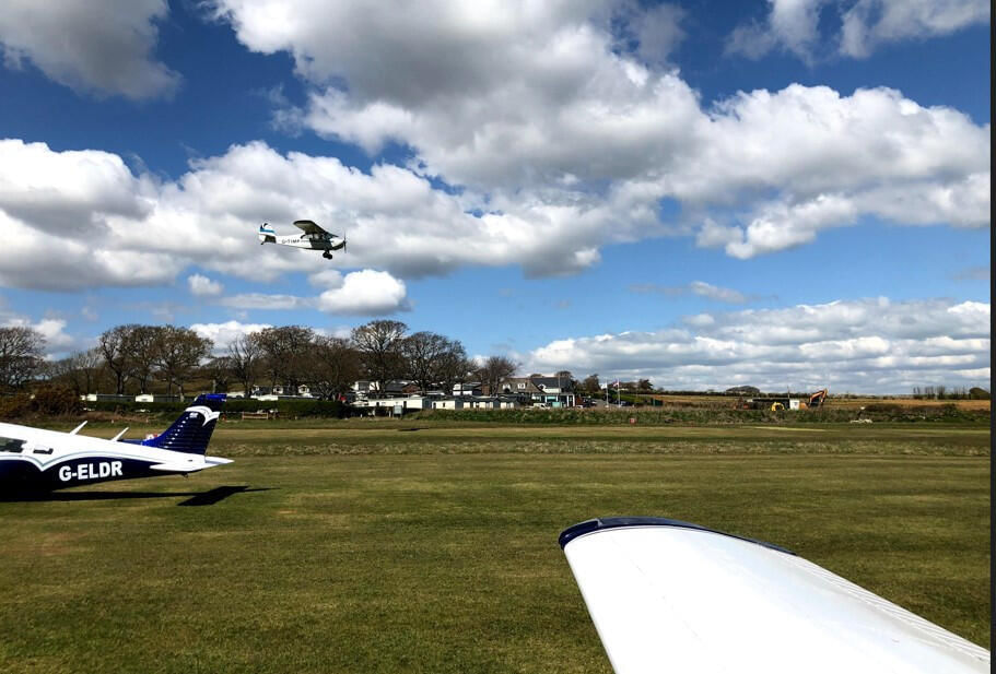 We'll fly from Coventry to Sandown IOW