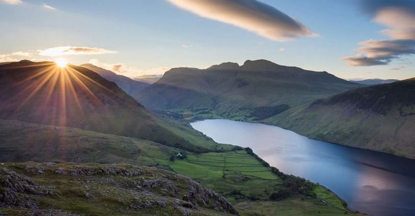 Scenic flight of the Lake District