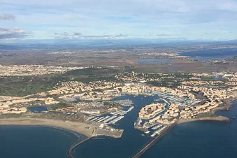 Balade aérienne de Montpellier au Cap d’Agde par la côte