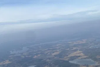 Finland, the landscape from the sky
