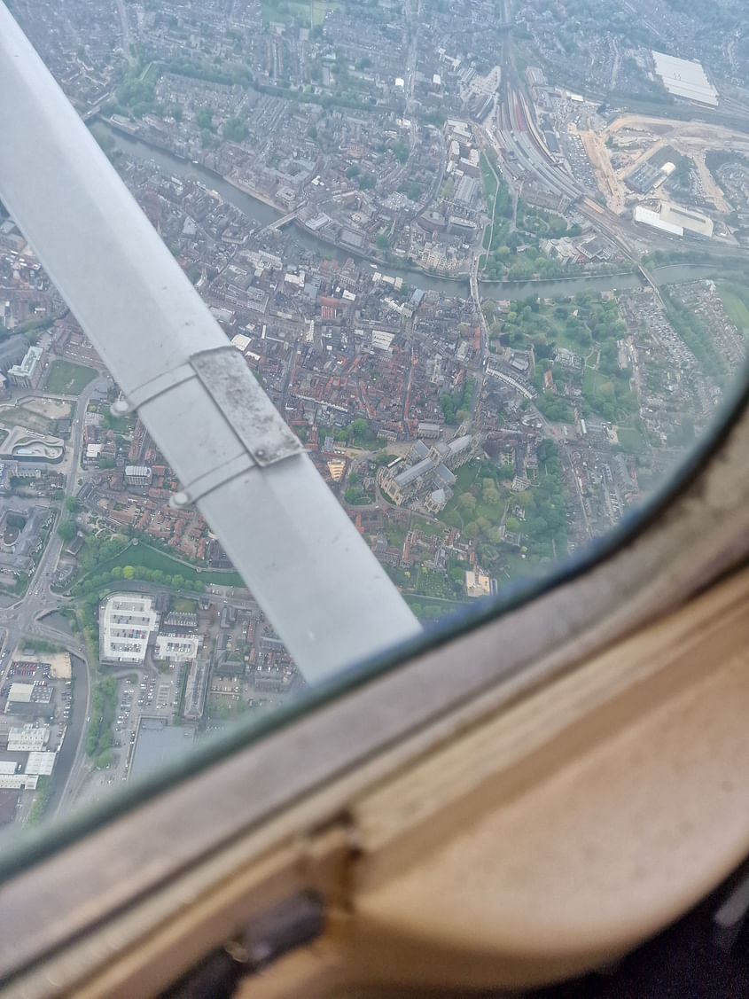 Flight over York and the Humber