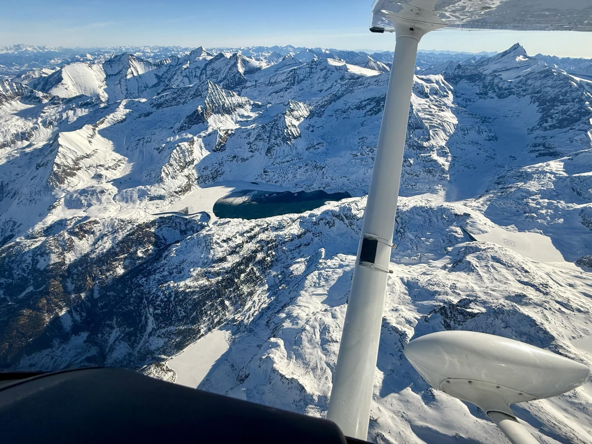 Kapruner Stauseen vom Kitzsteinhorn aus gesehen