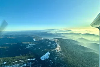Winterliche Stimmung über dem Schwarzwald.