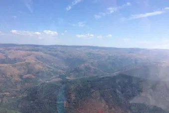 vue aérienne des paysages en Lozère