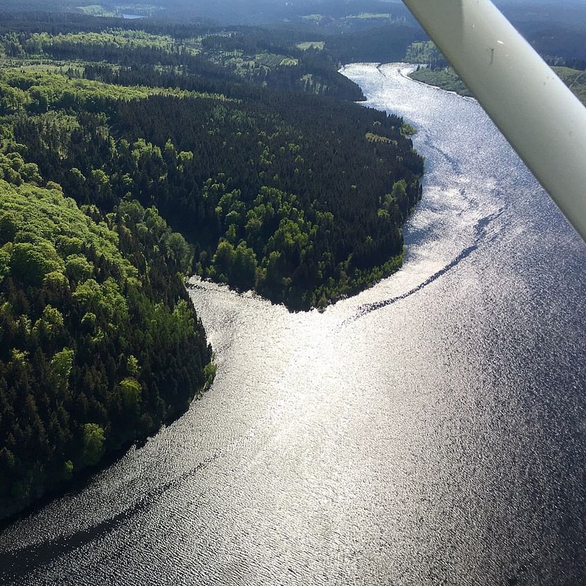 Flug über den Brocken/Harz