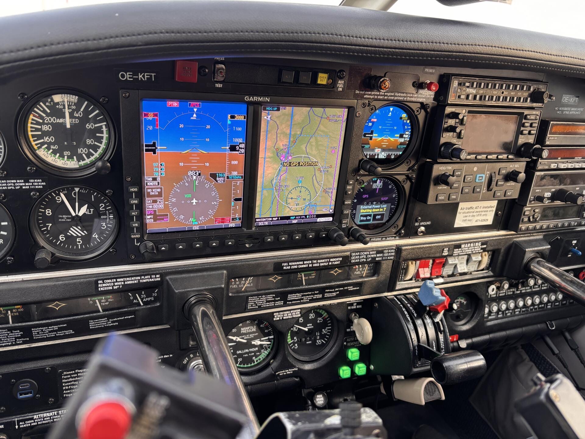 Cockpit, IFR (Instrumentenflug) tauglich