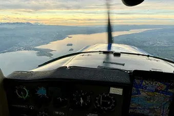 Zürichsee bei Sonnenuntergang
