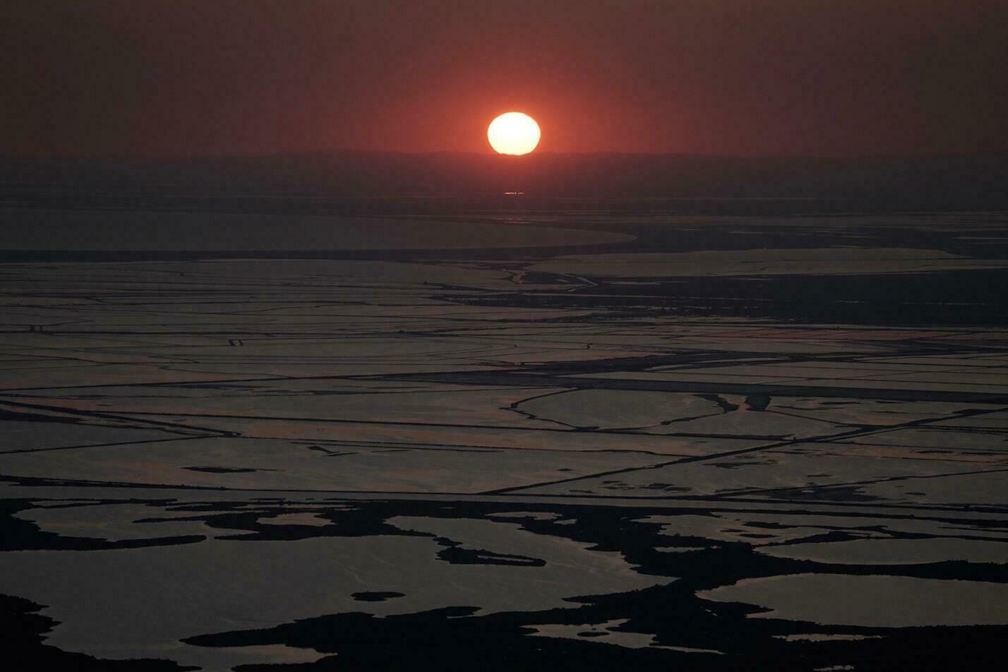 Coucher de soleil en Camargue