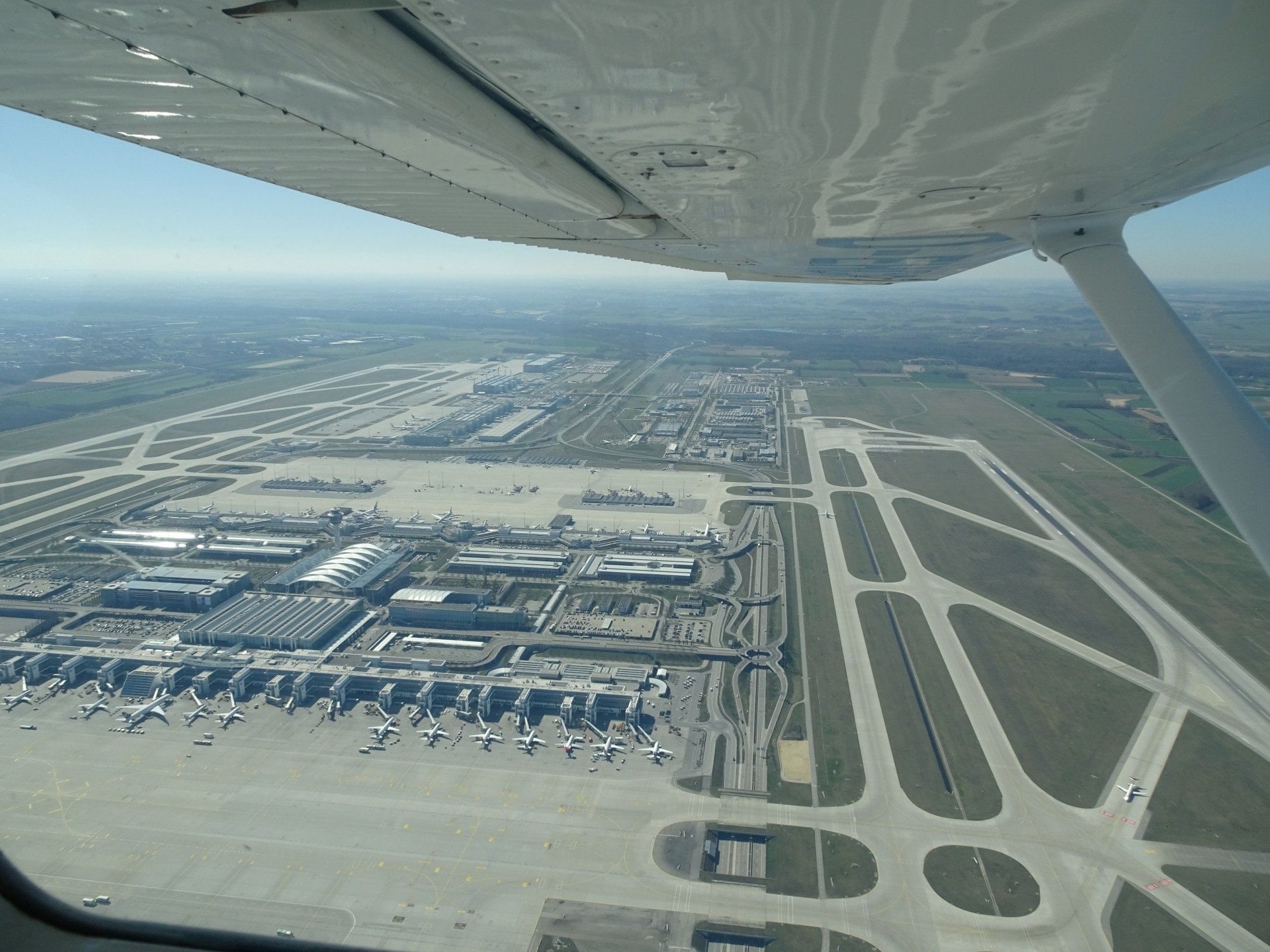 München von oben (inc. Flughafen MUC)