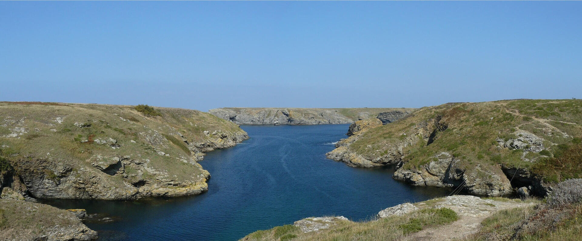 Vue aérienne de belle île