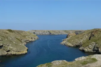 Vue aérienne de belle île
