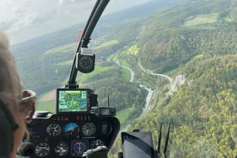 Hubschrauberrundflug Raum Sigmaringen ab Mengen (nur ab 3 Personen)