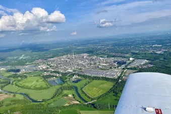 Rundflug Ruhrgebiet, Fußballstadion, Münsterland
