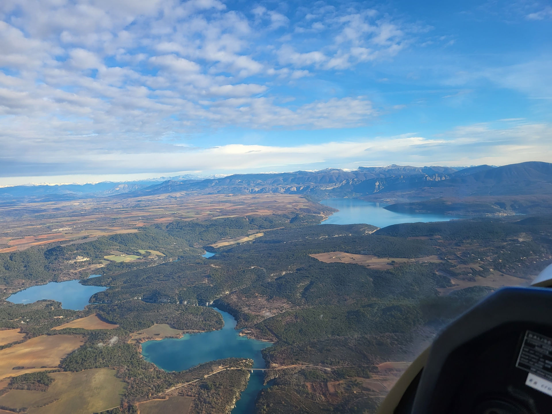 Balade aérienne jusqu'au lac de Sainte Croix