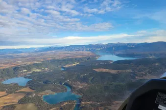 Balade aérienne jusqu'au lac de Sainte Croix