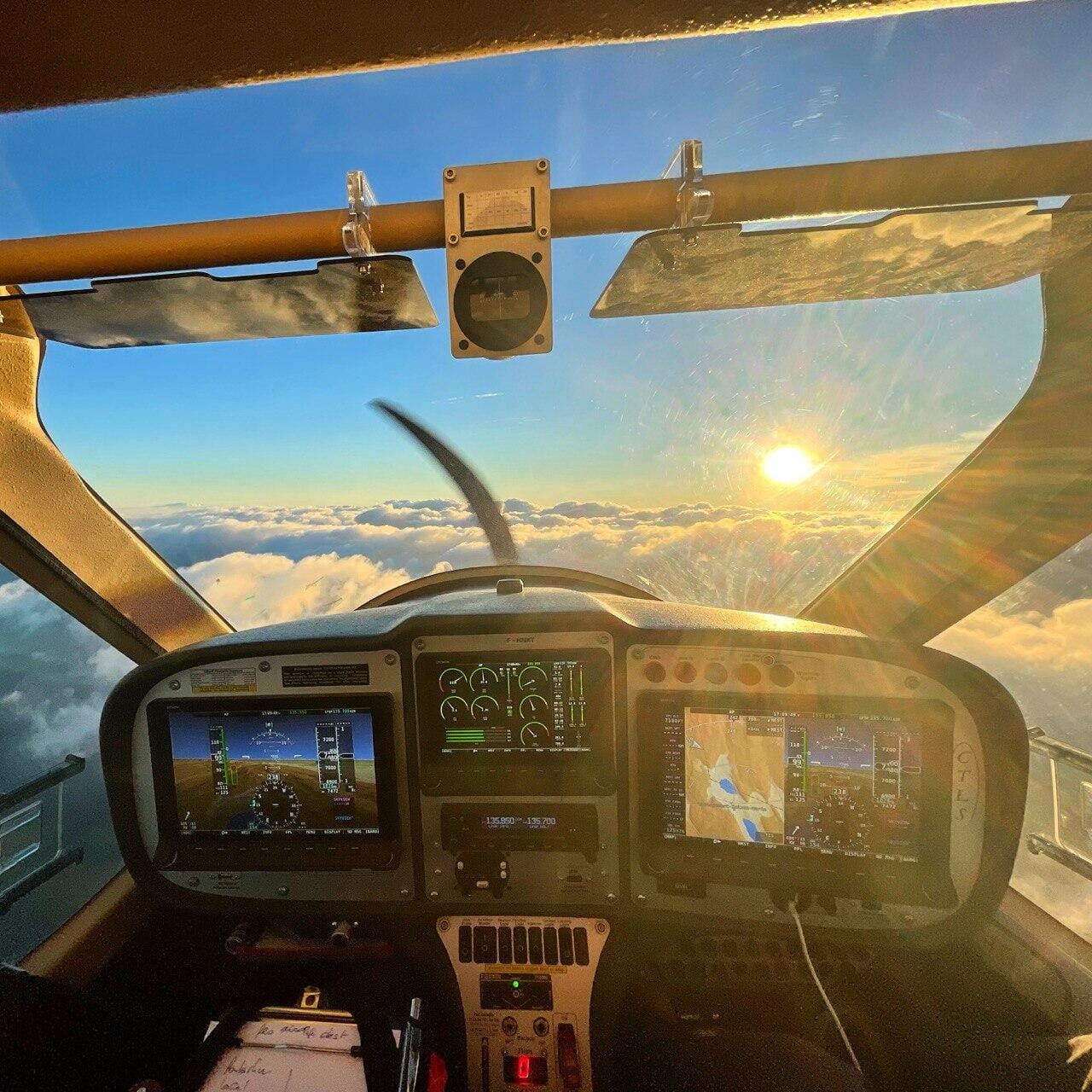 Vol d'initiation au pilotage d'un avion