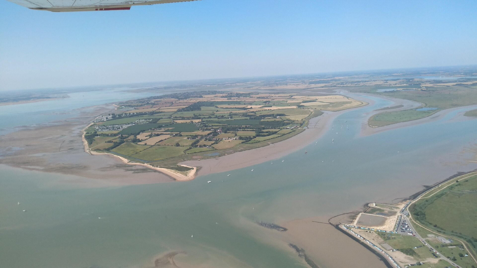 Fowlmere airfield to Felixstowe flight (1hr45)