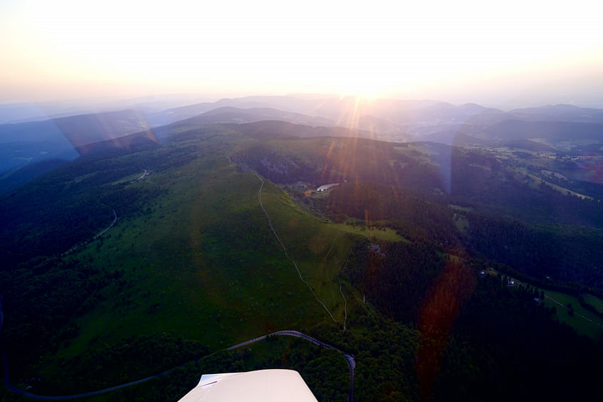 Lever de soleil dans les Vosges