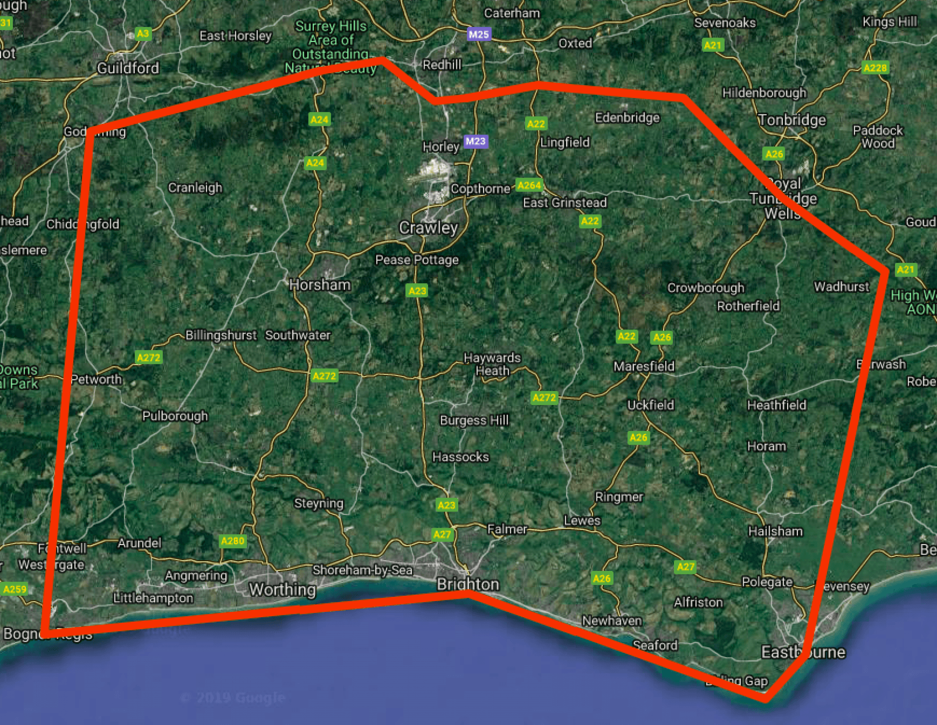 Surrey, Brighton, Eastbourne, Kent tour