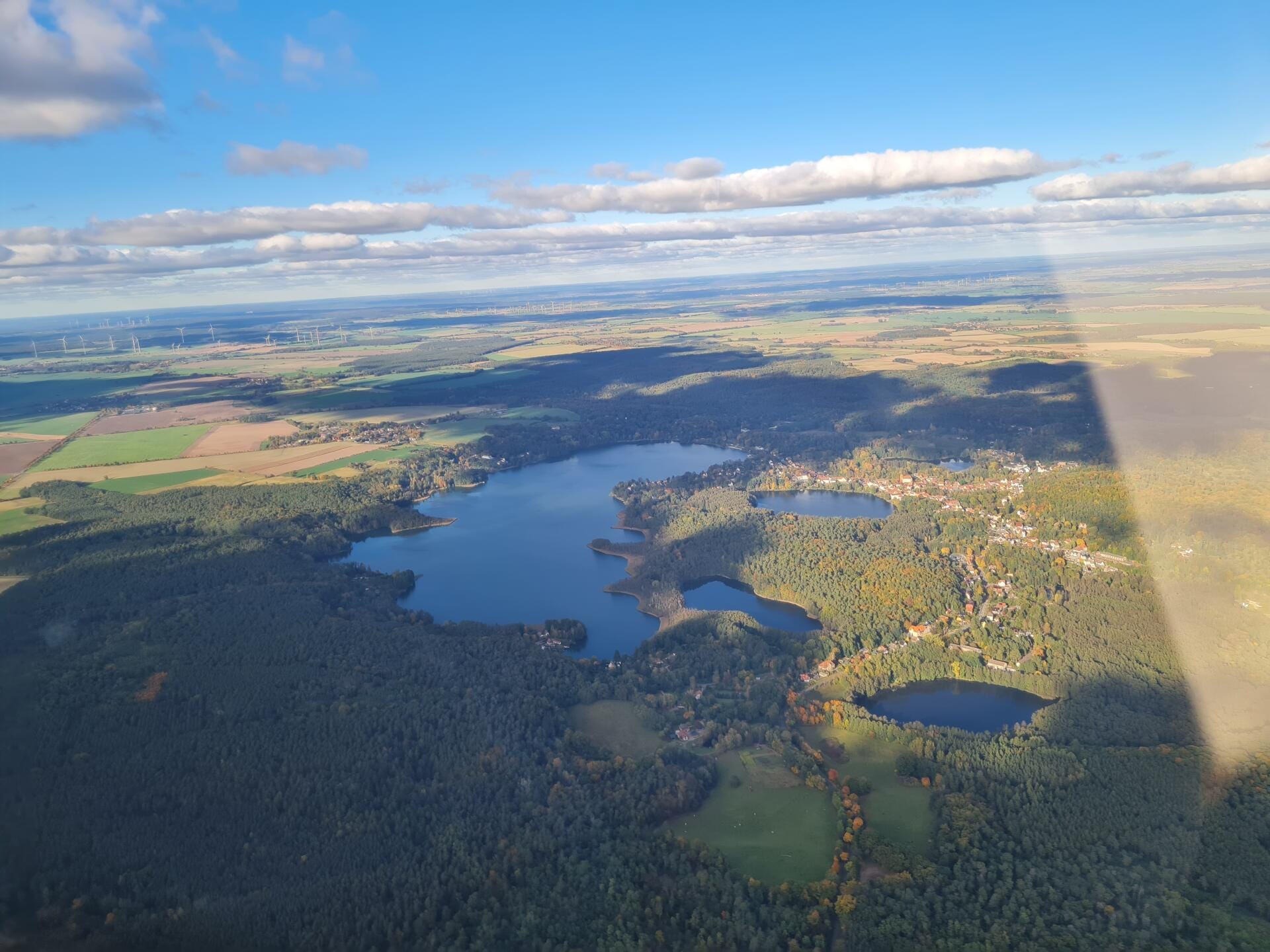 Ein "kleiner" Rundflug über das Oderbruch, entlang der ODER