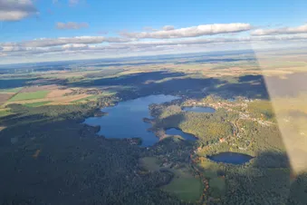 Ein "kleiner" Rundflug über das Oderbruch, entlang der ODER