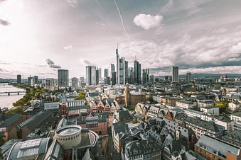 Frankfurter Skyline von oben