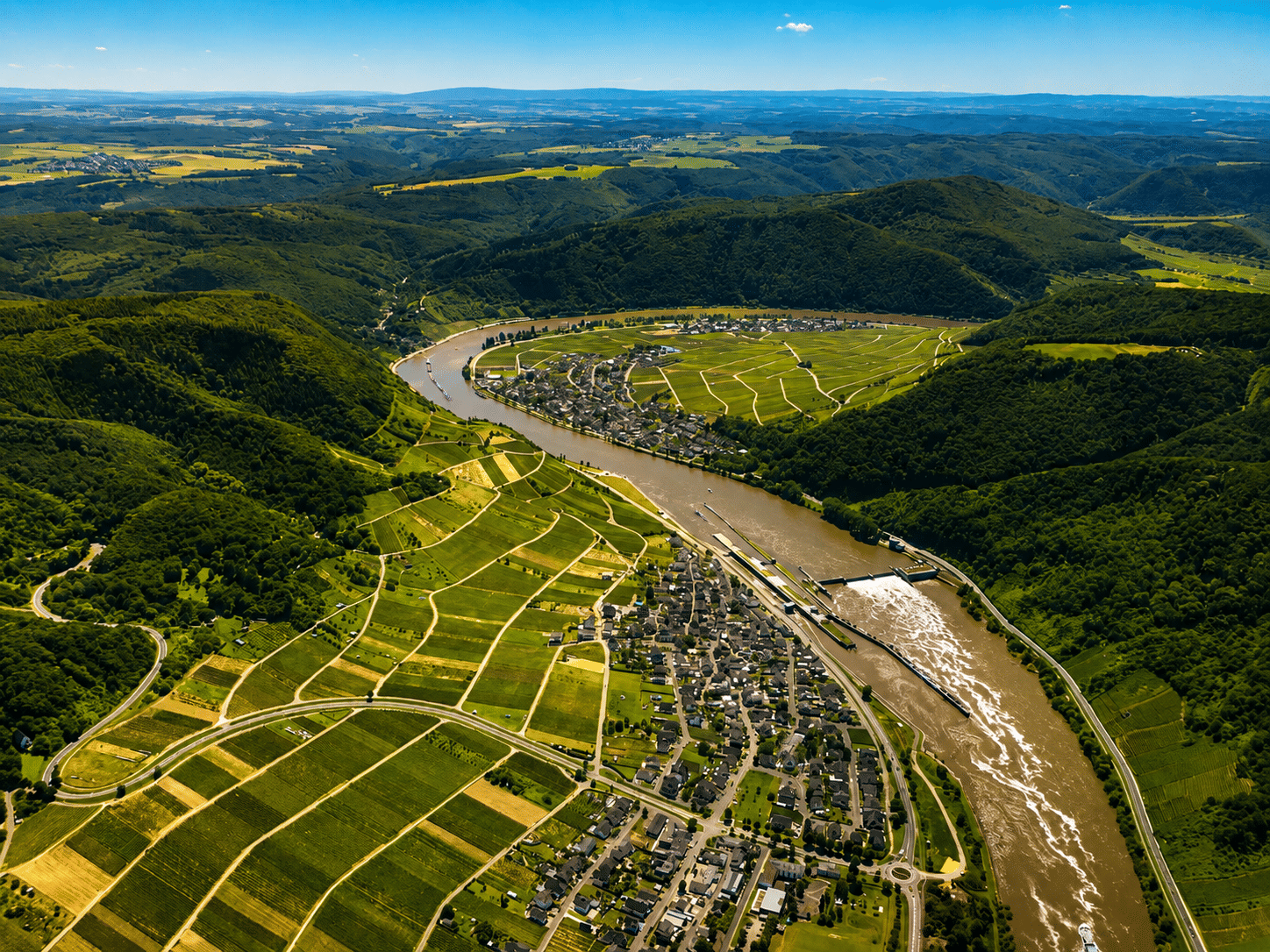 Les grandes boucles de la Moselle allemande